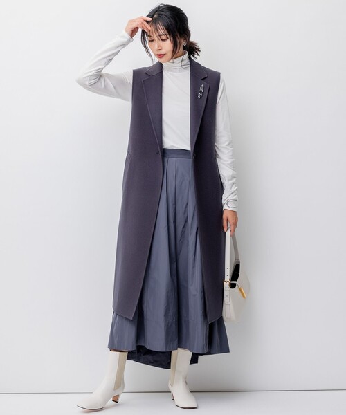 23区（ニジュウサンク）の「ウールリバー ロング ジレ（ベスト）」 - WEAR