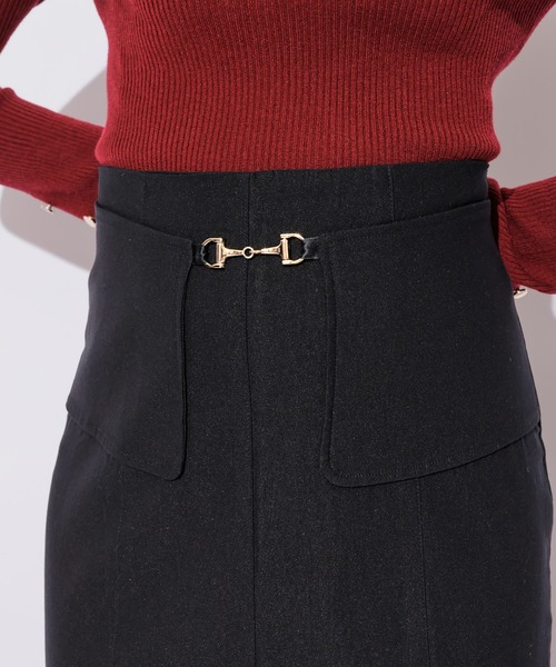 REDYAZEL(レディアゼル)の「ビット付きマーメイドスカート(スカート・レディース・ネイビー/ブラック/ブラウン系その他・SMALL/MEDIUM)」の8枚目の写真