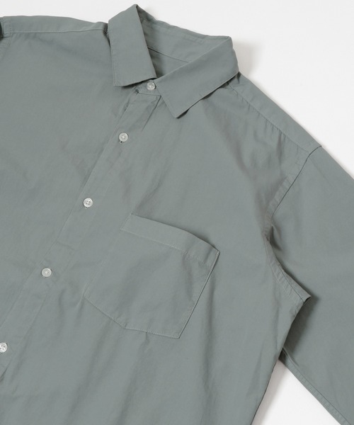 URBAN RESEARCH(アーバンリサーチ)の「ガーメントダイレギュラーカラーシャツ(シャツ/ブラウス・メンズ・イエロー/ブルー系その他/ベージュ・LARGE/MEDIUM)」の4枚目の写真