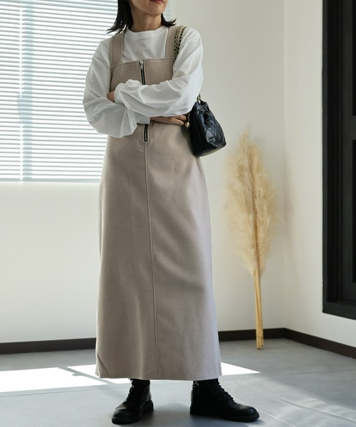 セール】メルトンWフェイスジャンスカ（ジャンパースカート）｜ap