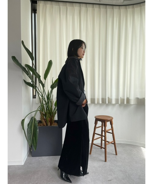 HANNE（アン）の「オーバーサイズテーラードジャケット（テーラードジャケット・レディース・ベージュ/ブラック・FREE）」の16枚目の写真