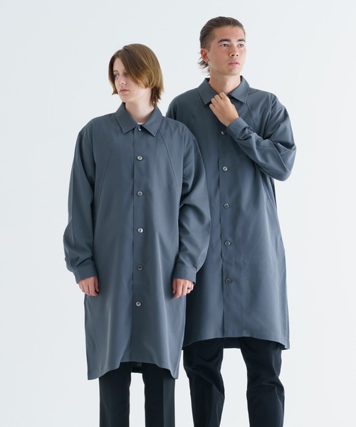 BRICK & SONS（ブリックアンドサンズ）の「ステンカラーロングシャツ 