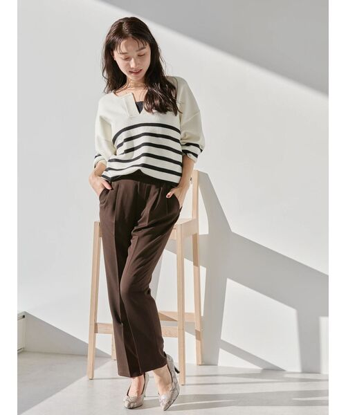 AMERICAN HOLIC(アメリカンホリック)の「美・美・美テーパードパンツ(その他パンツ・レディース・杢グレー/ブラック/チェック/ブラウン・XS/S/M/L)」の17枚目の写真