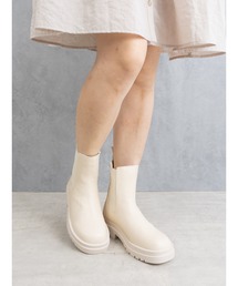 Fabby fabby（ファビィーファビィー）の「タンクソールレースアップショートブーツ（ブーツ・レディース）」