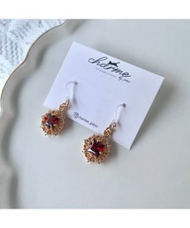 【charme by pimo 】ジルコニア 丸 ピアス(MA)