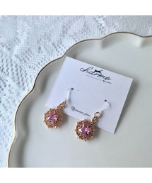 【charme by pimo 】ジルコニア 丸 ピアス(MA)