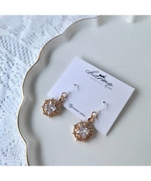 【charme by pimo 】ジルコニア 丸 ピアス(MA)