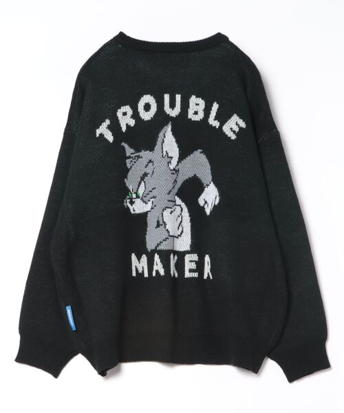 Right-on（ライトオン）の「ＴＯＭ ＡＮＤ ＪＥＲＲＹジャガードニット（ニット/セーター・レディース・オフホワイト/ブラック・L/M）」の3枚目の写真