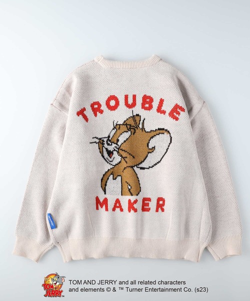 Right-on（ライトオン）の「ＴＯＭ ＡＮＤ ＪＥＲＲＹジャガードニット（ニット/セーター・レディース・オフホワイト/ブラック・L/M）」の11枚目の写真