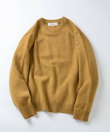 『XLサイズあり』シェットランドウールクルーネックニット