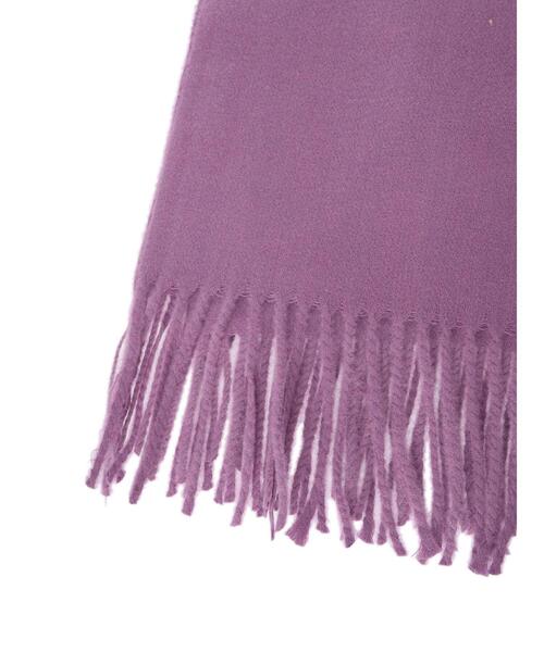 YECCA VECCA（イェッカヴェッカ）の「カシミアタッチストール（ストール/ショール・レディース・モカ/パープル/アイボリー・FREE）」の13枚目の写真