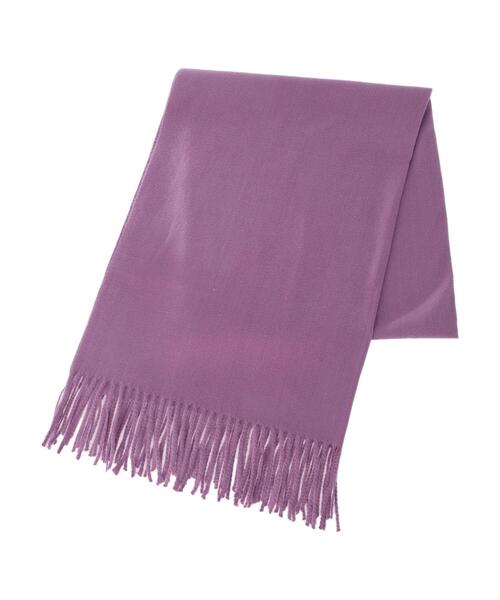 YECCA VECCA（イェッカヴェッカ）の「カシミアタッチストール（ストール/ショール・レディース・モカ/パープル/アイボリー・FREE）」の17枚目の写真