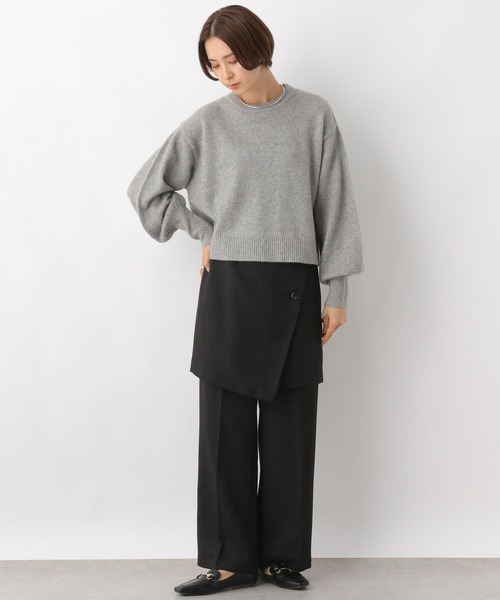 LEPSIM（レプシィム）の「ビスチェ＊スカートレイヤードパンツ　986273（その他パンツ・レディース・ブラック/グレー・FREE）」の4枚目の写真