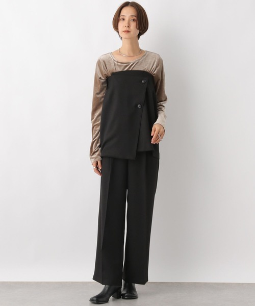 LEPSIM（レプシィム）の「ビスチェ＊スカートレイヤードパンツ　986273（その他パンツ・レディース・ブラック/グレー・FREE）」の7枚目の写真