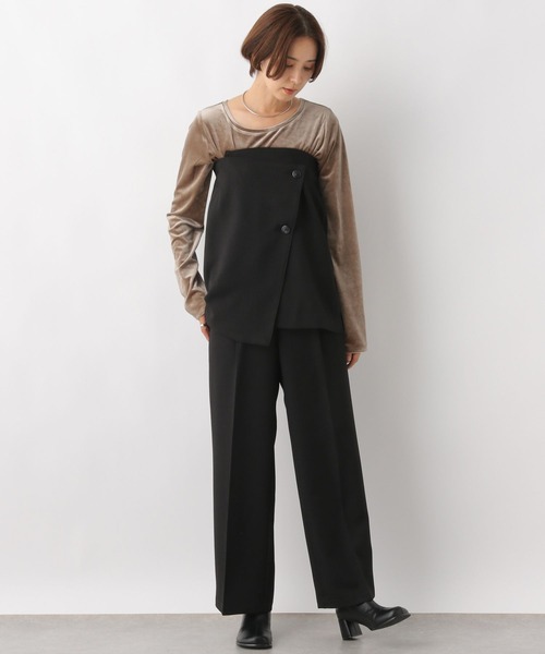 LEPSIM（レプシィム）の「ビスチェ＊スカートレイヤードパンツ　986273（その他パンツ・レディース・ブラック/グレー・FREE）」の8枚目の写真