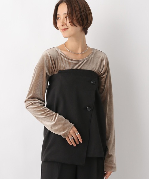 LEPSIM（レプシィム）の「ビスチェ＊スカートレイヤードパンツ　986273（その他パンツ・レディース・ブラック/グレー・FREE）」の11枚目の写真