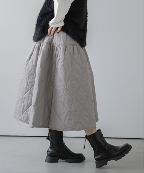 SUGAR BISKET（シュガービスケット）の「キルティングスカート（スカート・レディース・ブラック/グレー/ホワイト・フリー）」の12枚目の写真