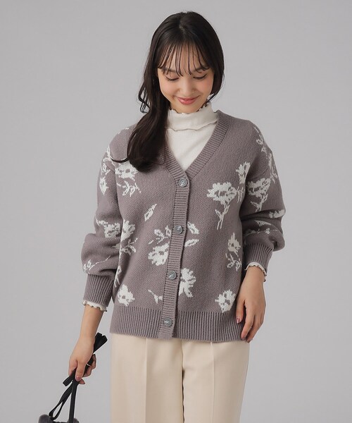 Cutie Blonde（キューティーブロンド）の「◇花柄ジャカードニット