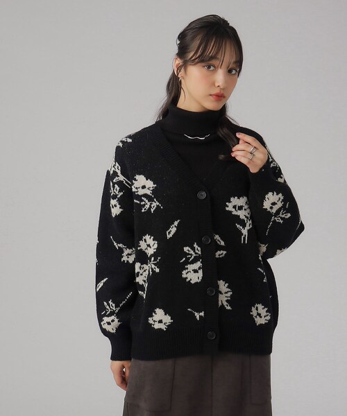 Cutie Blonde（キューティーブロンド）の「◇花柄ジャカードニット