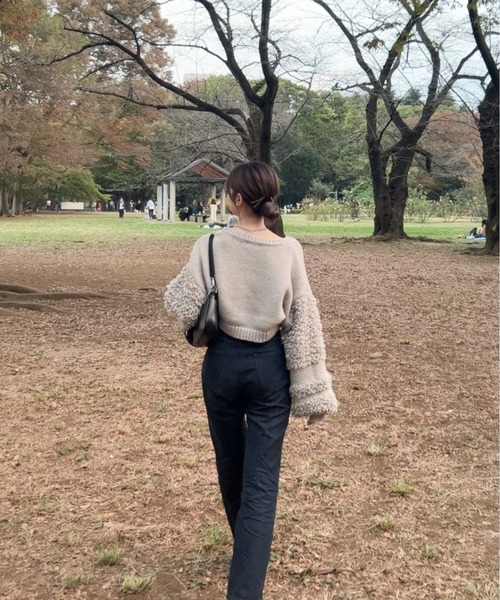 Ambre Neige（アンブルネージュ）の「belt design loop cardigan / ベルトデザインループカーディガン（カーディガン/ボレロ・レディース・アイボリー/グレー/ベビーピンク・FREE）」の16枚目の写真