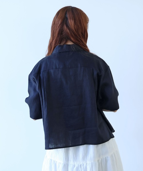 △60sフレンチリネン boy shirt（シャツ/ブラウス）｜bulle de savon