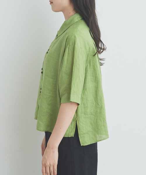 △60sフレンチリネン boy shirt（シャツ/ブラウス）｜bulle de savon