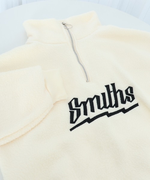 Miniministore（ミニミニストア）の「ボアトレーナー フロントジップ 韓国風 フリース（スウェット・レディース・アイボリー/ブルー/ブラック/モカ・フリー）」の9枚目の写真