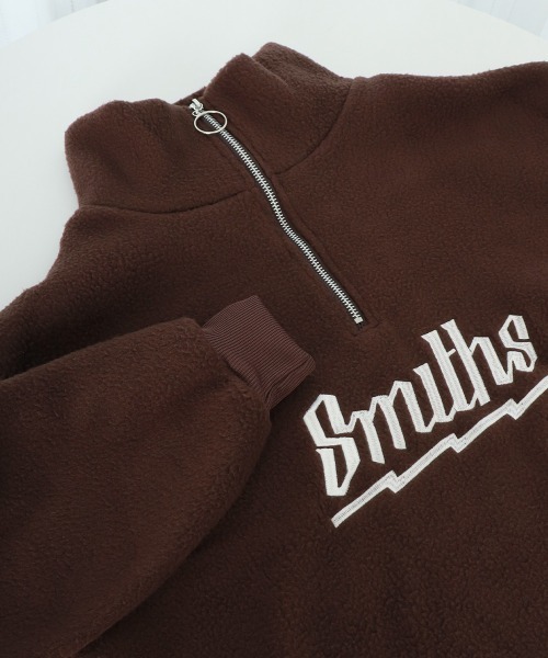 Miniministore（ミニミニストア）の「ボアトレーナー フロントジップ 韓国風 フリース（スウェット・レディース・アイボリー/ブルー/ブラック/モカ・フリー）」の11枚目の写真