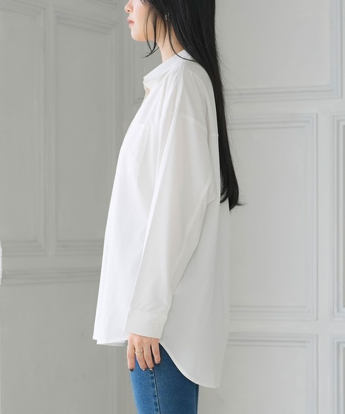 Newlyme(ニューリーミー)の「イージーケアスキッパーブラウス(シャツ/ブラウス・レディース・ホワイト/ブルー/ブラック・LARGE/XX-LARGE/MEDIUM/X-LARGE)」の20枚目の写真