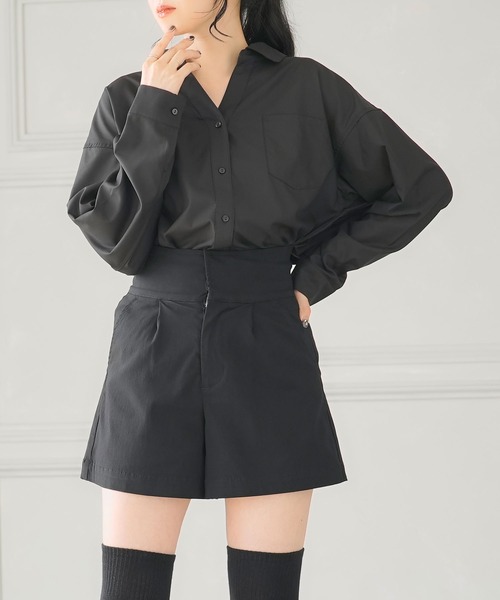 Newlyme(ニューリーミー)の「イージーケアスキッパーブラウス(シャツ/ブラウス・レディース・ホワイト/ブルー/ブラック・LARGE/XX-LARGE/MEDIUM/X-LARGE)」の18枚目の写真