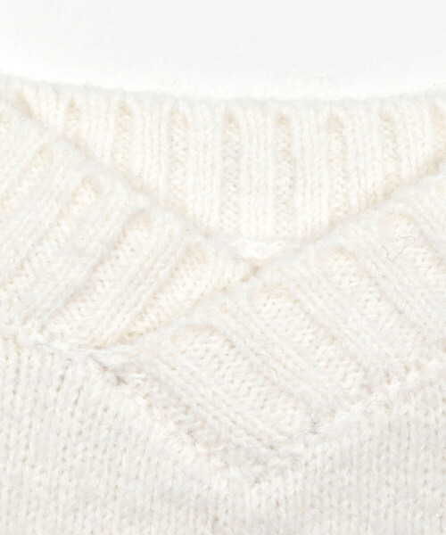 ZIDDY（ジディ）の「【 ニコ☆プチ 掲載 】ロゴジャガードニット(130~160cm)（ニット/セーター・キッズ・ネイビー/オフホワイト・FREE/130cm/140cm/150cm）」の9枚目の写真