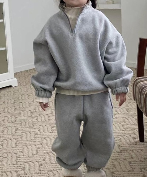 aimoha（アイモハ）の「【aimoha-KIDS-】子供服　カジュアル裏起毛スウェット上下セット (AW)（セットアップ・キッズ・ベージュ/グレー・110/120/130/140/100/90/80）」の15枚目の写真