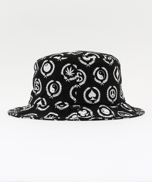STUSSY（ステューシー）の「Mini Icons Bucket Hat（ハット・メンズ・ブラック/ホワイト・SMALL/LARGE）」の3枚目の写真
