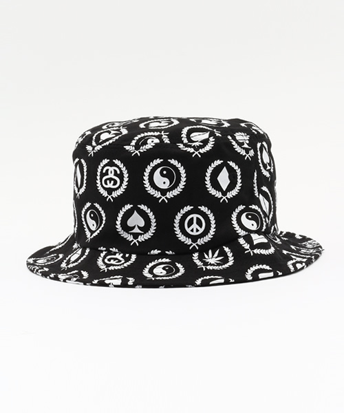STUSSY（ステューシー）の「Mini Icons Bucket Hat（ハット・メンズ・ブラック/ホワイト・SMALL/LARGE）」の4枚目の写真