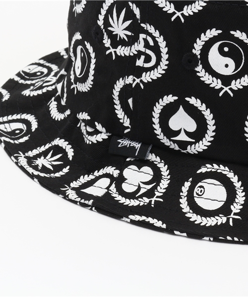 STUSSY（ステューシー）の「Mini Icons Bucket Hat（ハット・メンズ・ブラック/ホワイト・SMALL/LARGE）」の5枚目の写真