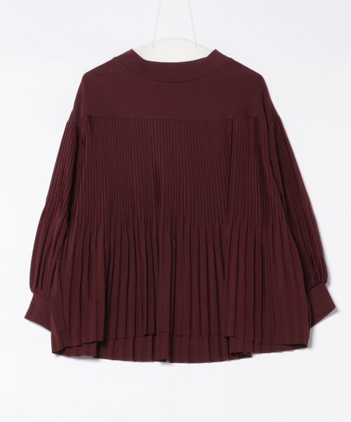 BELLUNA PLUS(ベルーナ)の「カットソー×プリーツ切替プルオーバー(Tシャツ/カットソー・レディース・ブラック/ピンク系/モスグリーン/アイボリー/ボルドー・MEDIUM/LARGE/X-LARGE)」の5枚目の写真