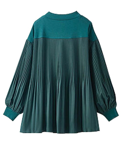 BELLUNA PLUS(ベルーナ)の「カットソー×プリーツ切替プルオーバー(Tシャツ/カットソー・レディース・ブラック/ピンク系/モスグリーン/アイボリー/ボルドー・MEDIUM/LARGE/X-LARGE)」の12枚目の写真