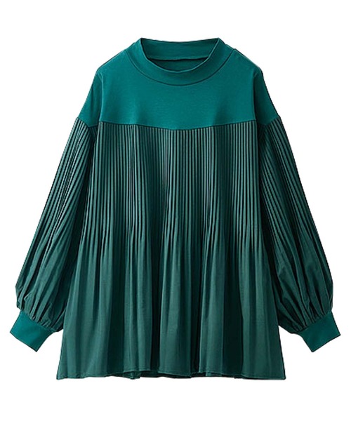 BELLUNA PLUS(ベルーナ)の「カットソー×プリーツ切替プルオーバー(Tシャツ/カットソー・レディース・ブラック/ピンク系/モスグリーン/アイボリー/ボルドー・MEDIUM/LARGE/X-LARGE)」の11枚目の写真