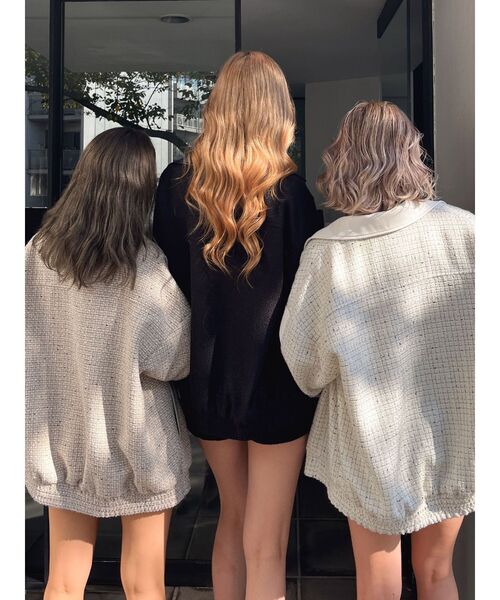 GYDA（ジェイダ）の「サイドラインツイードショートパンツ（その他パンツ・レディース・オフホワイト/ベージュ/ブラック・FREE）」の7枚目の写真