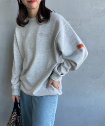 【men's FUDGE4月号掲載】[UNIVERSAL OVERALL/ユニバーサルオーバーオール] ドローコード付き クルーネックスウェット