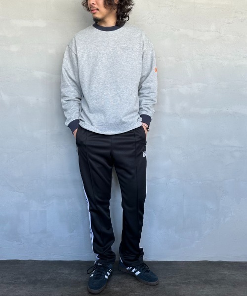 UNIVERSAL OVERALL（ユニバーサルオーバーオール）の「【men's FUDGE4月号掲載】[UNIVERSAL OVERALL/ユニバーサルオーバーオール] ドローコード付き クルーネックスウェット（スウェット・レディース・グレー/オートミール/サックスブルー/チャコール・L/S/M）」の5枚目の写真