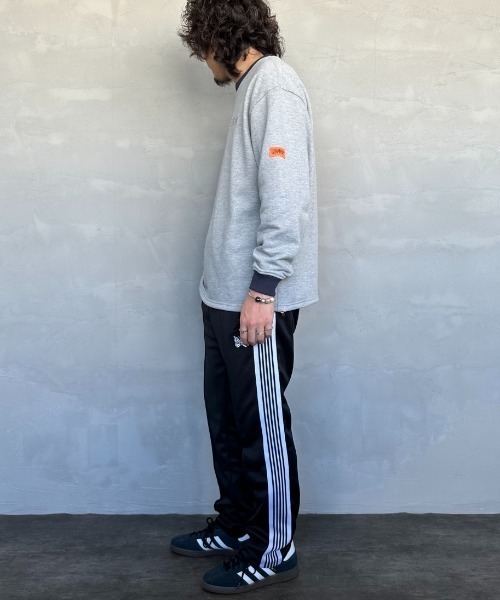 UNIVERSAL OVERALL（ユニバーサルオーバーオール）の「【men's FUDGE4月号掲載】[UNIVERSAL OVERALL/ユニバーサルオーバーオール] ドローコード付き クルーネックスウェット（スウェット・レディース・グレー/オートミール/サックスブルー/チャコール・L/S/M）」の6枚目の写真