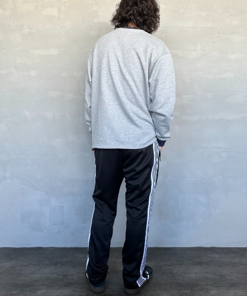 UNIVERSAL OVERALL（ユニバーサルオーバーオール）の「【men's FUDGE4月号掲載】[UNIVERSAL OVERALL/ユニバーサルオーバーオール] ドローコード付き クルーネックスウェット（スウェット・レディース・グレー/オートミール/サックスブルー/チャコール・L/S/M）」の7枚目の写真