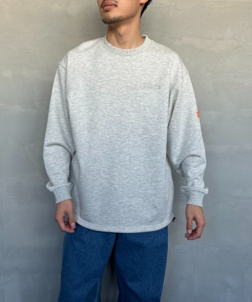UNIVERSAL OVERALL（ユニバーサルオーバーオール）の「【men's FUDGE4月号掲載】[UNIVERSAL OVERALL/ユニバーサルオーバーオール] ドローコード付き クルーネックスウェット（スウェット・レディース・グレー/オートミール/サックスブルー/チャコール・L/S/M）」の14枚目の写真