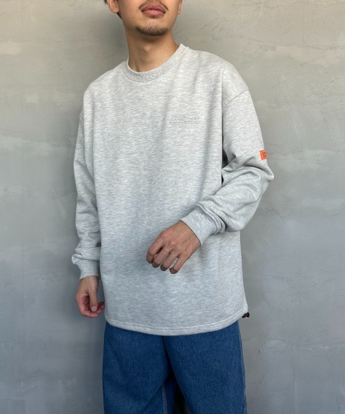 UNIVERSAL OVERALL（ユニバーサルオーバーオール）の「【men's FUDGE4月号掲載】[UNIVERSAL OVERALL/ユニバーサルオーバーオール] ドローコード付き クルーネックスウェット（スウェット・レディース・グレー/オートミール/サックスブルー/チャコール・L/S/M）」の17枚目の写真