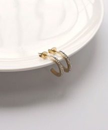 【金属アレルギー対応】 ジルコニア フープピアス / サージカルステンレス 316L