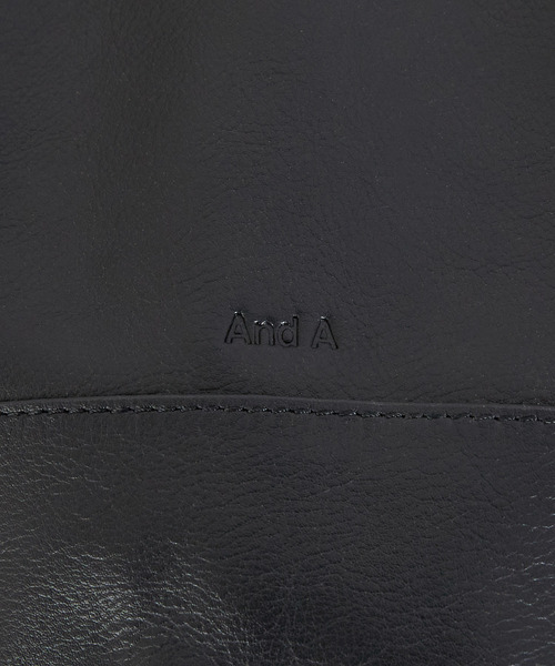 And A（アンドエー）の「And A アンドエー / FINE LEATHER DRAWSTRING BAG【S】牛革巾着バッグ バケツバッグ / AA-A23U001（トートバッグ・メンズ・ブラック/ダークブラウン/オフホワイト・FREE）」の11枚目の写真