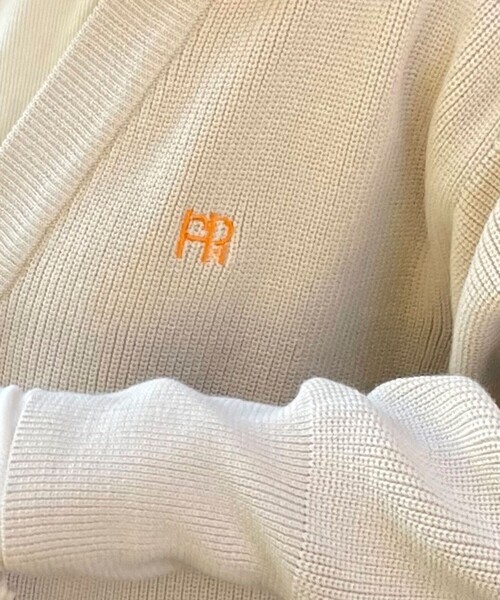 fredy emue（フレディエミュ）の「FR刺繍ミディ片畦カーディガン（カーディガン/ボレロ・レディース・ライトグリーン/ピンク/グレー/ライトベージュ・38）」の19枚目の写真