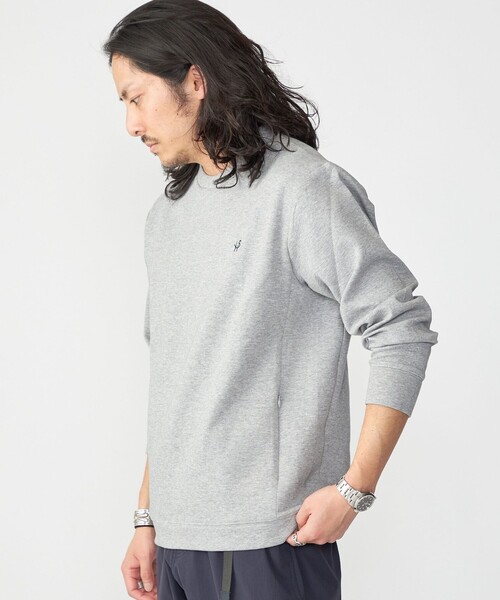 SHIPS（シップス）の「【WEB限定】SHIPS: テレワーク ビズ ワンポイントロゴ ハイゲージ ダブルニット スウェット（スウェット・メンズ・ブラック/グレー/ベージュ/ナチュラル・SMALL/MEDIUM/LARGE/X-LARGE）」の16枚目の写真