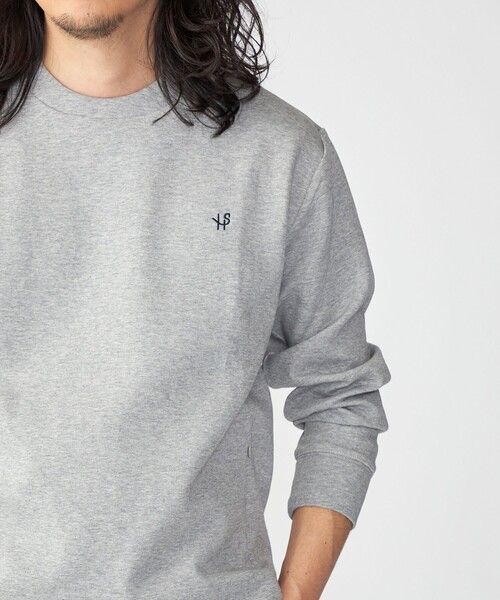 SHIPS（シップス）の「【WEB限定】SHIPS: テレワーク ビズ ワンポイントロゴ ハイゲージ ダブルニット スウェット（スウェット・メンズ・ブラック/グレー/ベージュ/ナチュラル・SMALL/MEDIUM/LARGE/X-LARGE）」の19枚目の写真